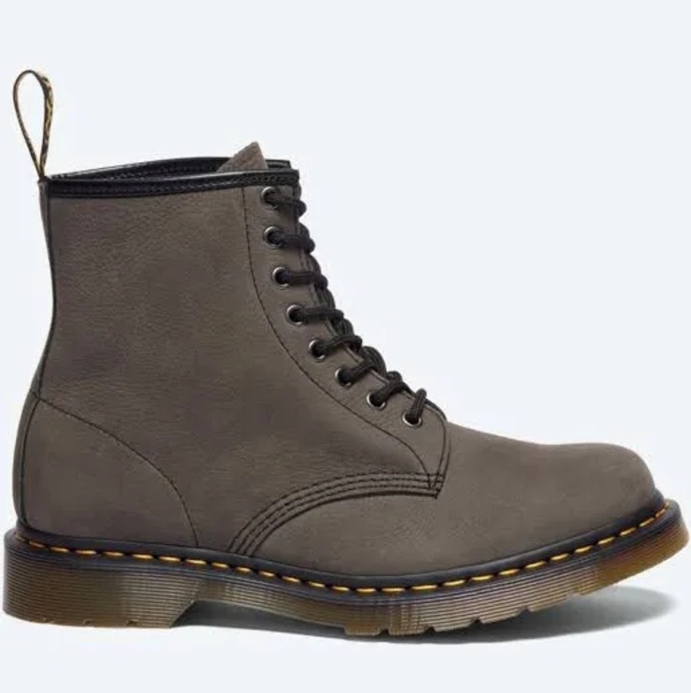 Dr. Martens Gray Leather Boots
